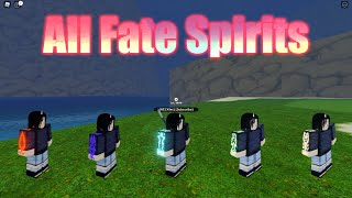 All Fate Spirits  Spawn location  Showcase   Shindo Life 2 [upl. by Nahgam665]