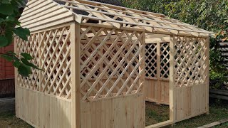 Каркасна альтанка 3м × 4м Частина2Frame gazebo 3m × 4m Part2 Altanka ramowa 3m × 4m Część 2 [upl. by Abihsat]