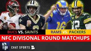 NFL Playoff Picture Schedule Bracket Matchups DatesTimes For 2021 NFC Playoffs Divisional Round [upl. by Chapel]