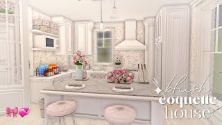 roblox l bloxburg  blush coquette family home 311K  eloiral [upl. by Anelas948]