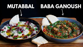 Revealing the Original Baba Ganoush and Mutabbal  2 Delicious Eggplant Mezze [upl. by Enihsnus]