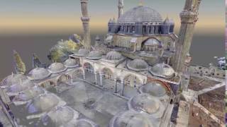 Selimiye Camii Edirne 3D lazer tarama  nokta bulutu animasyonu [upl. by Aziza706]