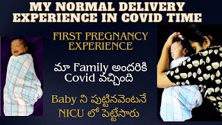 1st Normal Delivery Experience  Natural labour First Time momCovid time లో Face చేసిన Problems [upl. by Revlis]