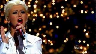 HD Christina Aguilera  Have Yourself A Merry Little Chrismas Live  Disney Christmas Parade [upl. by Schuler]