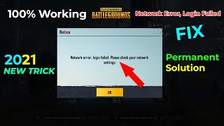 Pubg Network Error Login Failed Problem Fix Using Just 1 New Secret Trick  Pubg Login Problem [upl. by Marian]