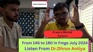 How Dhruv Scored 180 in Fmge July 2024 Success Story Smolensk State Medical University [upl. by Lagas]