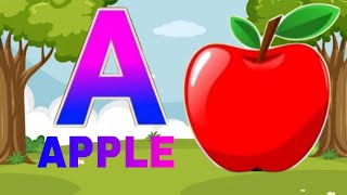 ABCD rhymes a for apple b for ball cartoon afor apple b for ball song video abcd cartoon video [upl. by Nwahsram]