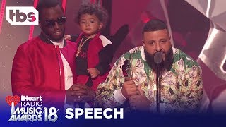 DJ Khaled 2018 iHeartRadio Music Awards  Acceptance Speech  TBS [upl. by Leseil]