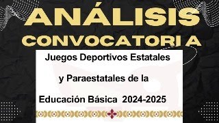 Camarada Docente análisis de convocatoria para juegos estatales y paraestatales [upl. by Hahnert997]