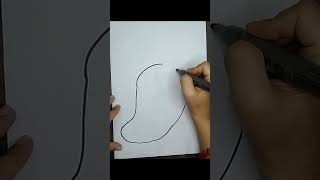 How yo draw a mango  mango drawing for beginners mango mangodrawing drawmango [upl. by Nobell]