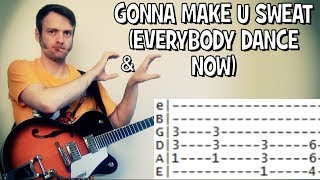 Everybody Dance Now by C amp C Music Factory Guitar Chords Lesson amp Tab Tutorial [upl. by Nycila668]