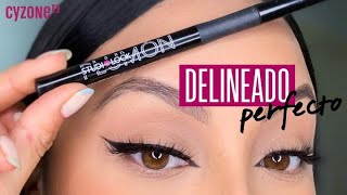 ¿Cómo hacer un delineado cat eye  Cyzone [upl. by Alcina355]