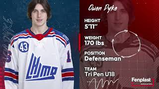 Fenplast QMJHL Prospects  Owen Dyke [upl. by Naret]