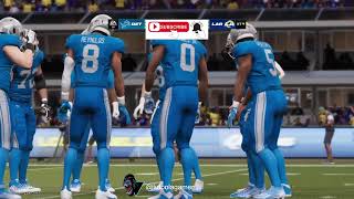 Gameplay PlayStation 4 🎮  Detroit Lions vs Los Angeles Rams [upl. by Denae]