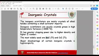 Scintillator and Scintillation  New Radiation Lecture 02  radiationphysics 2022 [upl. by Yelkrab]