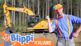 Blippi alla scoperta ellescavatore  Blippi in Italiano  Video educativi per bambini [upl. by Barbey958]