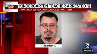 Lamar CISD teacher arrested charged with indecency with a child [upl. by Aremihc]