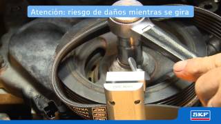 SKF  Herramienta de montaje reutilizable para correas elásticas VKN 300 [upl. by Nanis230]