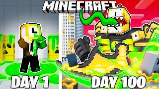 I Survived 100 Days as ZOMBIE CLOCKMAN in Minecraft [upl. by Schoenfelder]