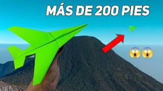 Cómo hacer un avión de papel que vuele una distancia de 100 pies  Los mejores aviones de papel [upl. by Una197]