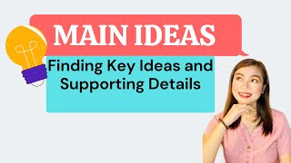 Finding the Main Idea and Supporting Details [upl. by Ariait]