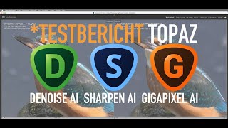 fotowissen Test Topaz Software DeNoise AI Sharpen AI Gigapixel AI [upl. by Eugilegna]
