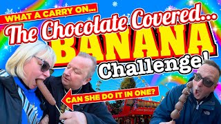 The CHOCOLATE Covered BANANA Challenge What a FESTIVE CARRY ON with Butlers Empire [upl. by Eeruhs67]