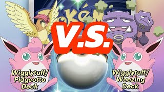 WigglytuffPidgeotto VS WigglytuffWeezing pokemontcgp pokemontcg pokemon wigglytuff pidgeotto [upl. by Oilerua]