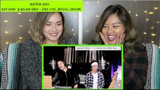 Reaction Video  Alex Aiono and William Singe cover Fake Love Broccoli amp Caroline [upl. by Aenil]