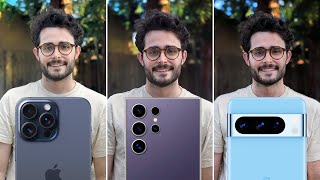 Galaxy S24 Ultra vs iPhone 15 Pro Max vs Pixel 8 Pro  Comparativa de Cámaras [upl. by Kcirddehs825]