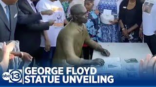 George Floyd statue unveiling [upl. by Aicak]