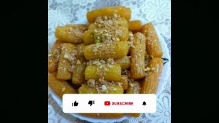 طريقة بلح الشام  Tulumba recipe [upl. by Eibrab]