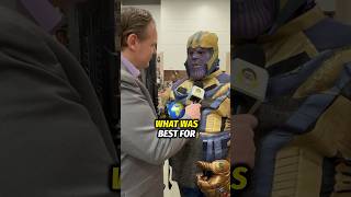 Was Thanos Right shorts marvel thanos cosplay [upl. by Ermey522]