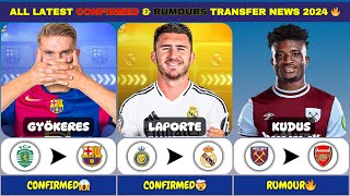 ALL LATEST CONFIRMED amp RUMORS TRANSFER NEWS 2024 ✅🔥 [upl. by Okeim]