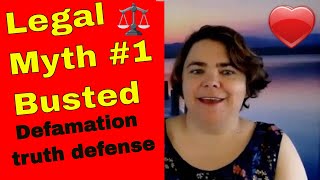 Defamation Law and Defence of Truth MYTH BUSTED [upl. by Atipul]