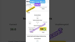 UP Police RWA Live Mock My Score 2705upsi uppolice police ssc army [upl. by Inan]