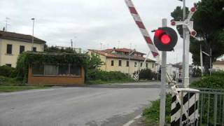 Level crossing in Italy  careless driver [upl. by Pik994]