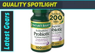 Natures Bounty Acidophilus Probiotic The Ultimate Gut Health Companion [upl. by Kala]