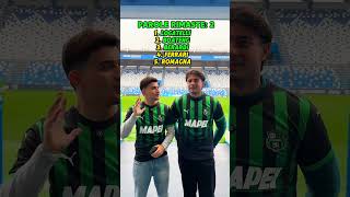 5 GIOCATORI 6 PAROLE Con il sassuolocalcio 😱📈 gioco calcio challenge giocatori [upl. by Neddy]