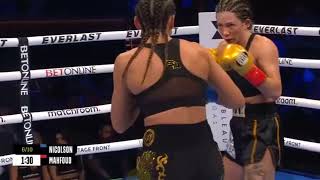 Skye Nicolson vs Sarah Mahfoud Full Fight Highlights In Las Vegas USA [upl. by Neffirg462]