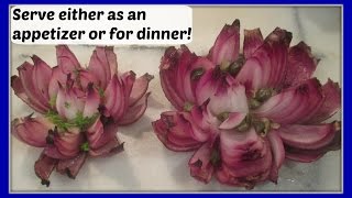 How To Make Beautiful Blooming Onions ❷ Onion Flower Recipe Ideas  Blomsterskaaret løg [upl. by Oned]