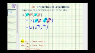 Ex Expand a Logarithm Containing a Radical [upl. by Oremor]