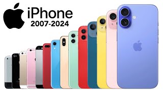 Evolution of iPhone 2007 to 2024  4K [upl. by Ttelracs]