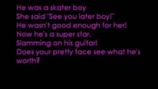 Sk8er Boi  Avril Lavigne LYRICS [upl. by Eimaral]