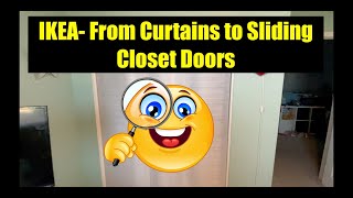 Ikea Sliding Curtain Closet Door Panels [upl. by Maclaine]