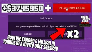 How To Make 6 Million With 2 Businesss In A Invite Only Session On GTA Online [upl. by Erdnaed]