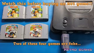 There are fake N64 games circulating everywhereand the fakes are getting better [upl. by Eniawtna]