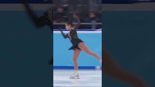 Mana Kawabe  河辺 愛菜  Double Axel 2A [upl. by Eillak]