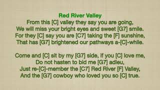 Red River Valley Ukulele Play Along Easy Key of C [upl. by Manly]