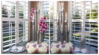 DIY Tall Centerpiece Candlestick Candelabra [upl. by Ahker]